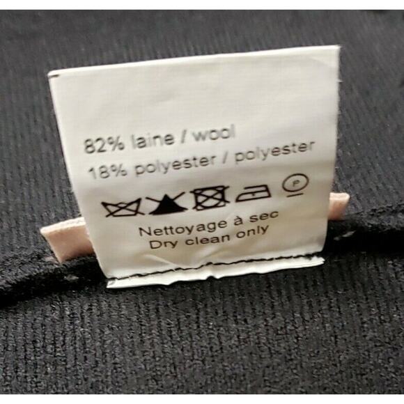 ALAIA Black Wool Blend Knit V-neck Cutout Skater Short Dress Size 40 US 8 New - Picture 8 of 8